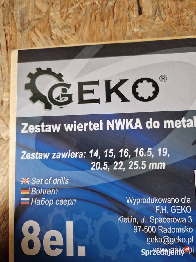 WIERTŁA NWKa HSS KOBALTOWE METALU DREWNA 8EL Głogowa sprzedam