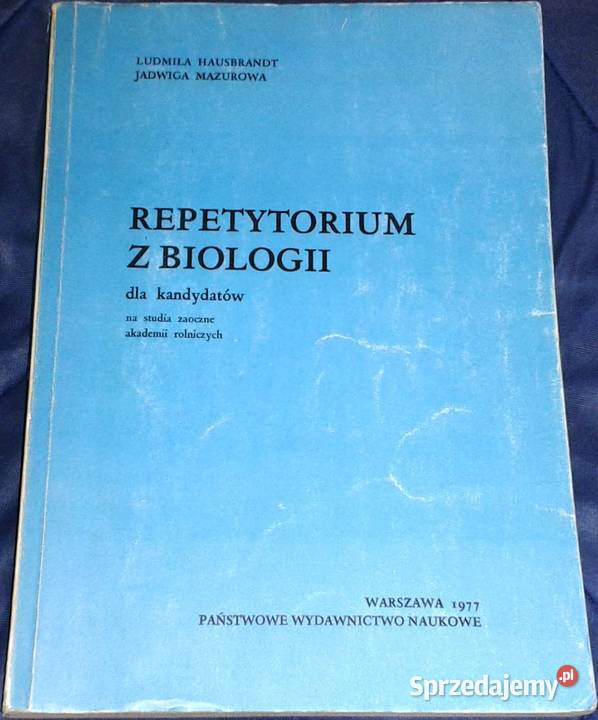 Repetytorium z biologii L Hausbrandt J Mazurowa Chełm