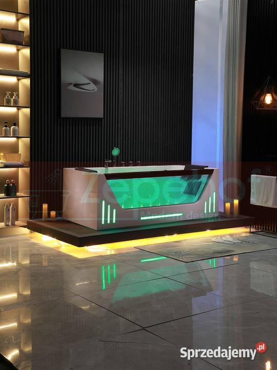 Wanna z hydromasażem EB7066 white prostokątna podlaskie Grabówka