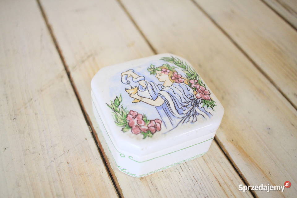Szkatułka porcelanowa ręcznie malowana Pozostałe Góra