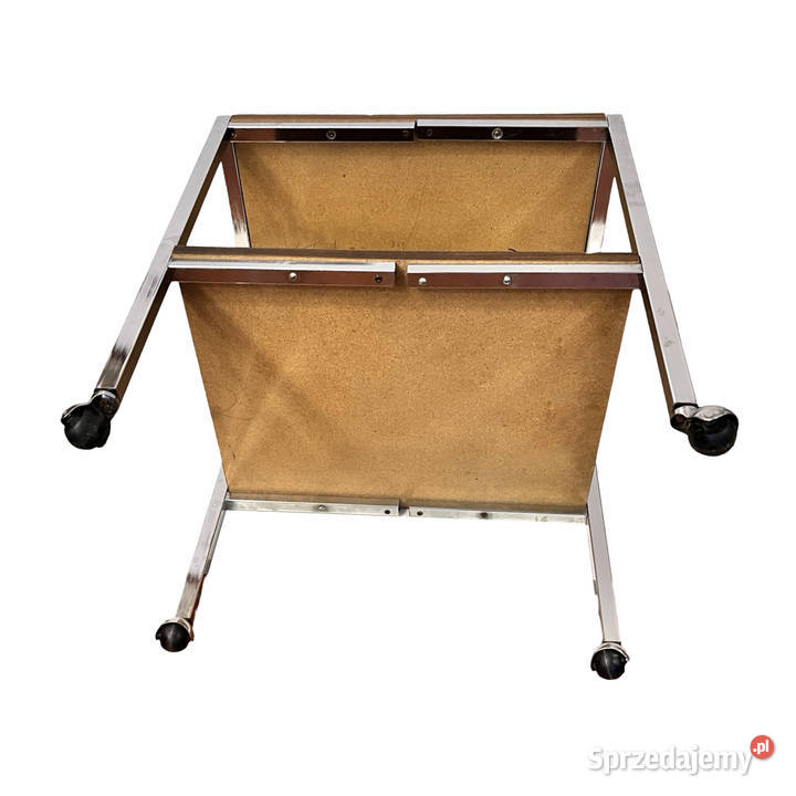 Modernistyczny stolik mobilny barek Dania lata Warszawa