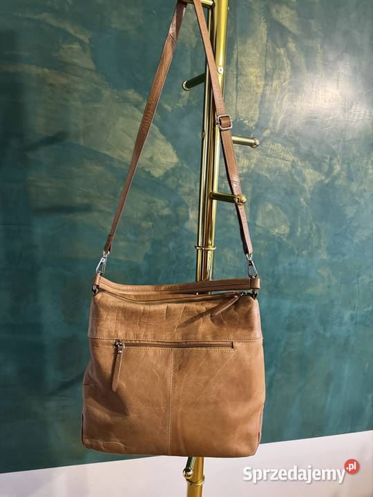 Torba damska Venezia camel z paskiem długim i Częstochowa