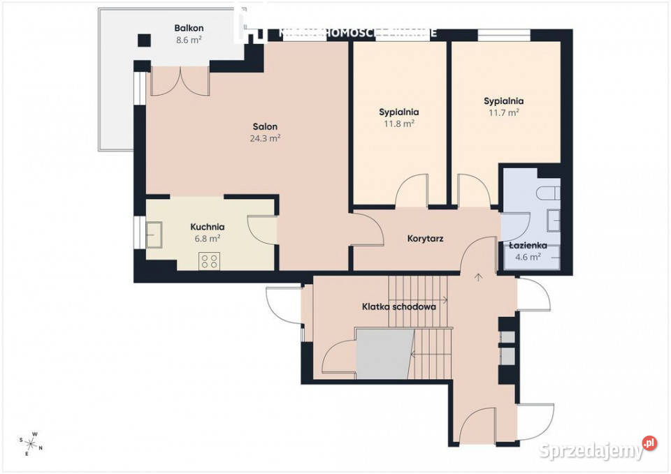 3 pokoje na parterzenowe osiedleSuwałki Nieruchomości Suwałki