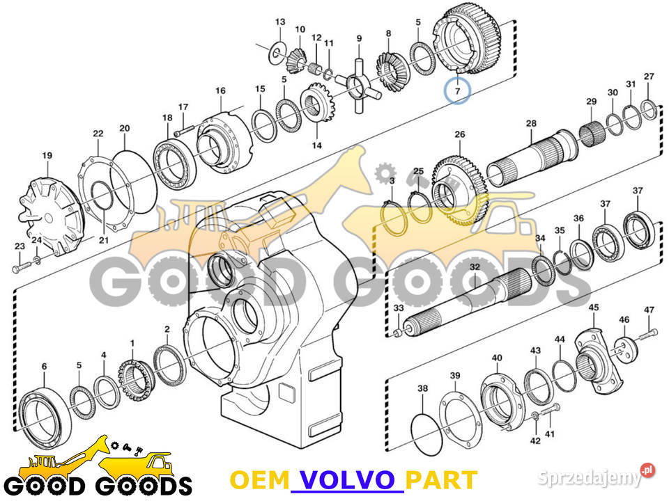 VOLVO OBUDOWA MECHANIZMU RÓŻNICOWEGO 11038841