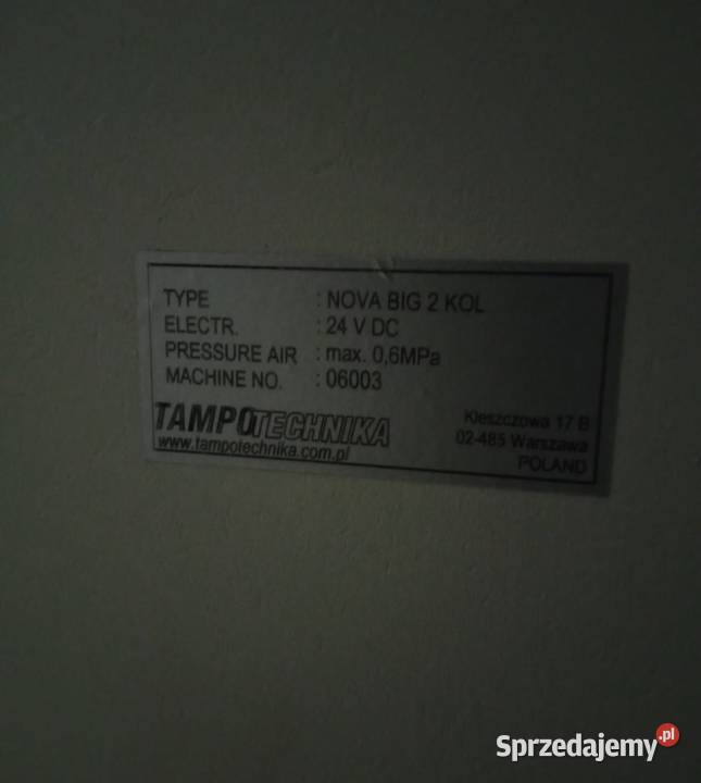 Tamponiarka Tampo używana raz sprzedam