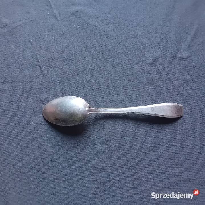 Platerowana pozłacana łyżka art deco pierwsza Koźminek