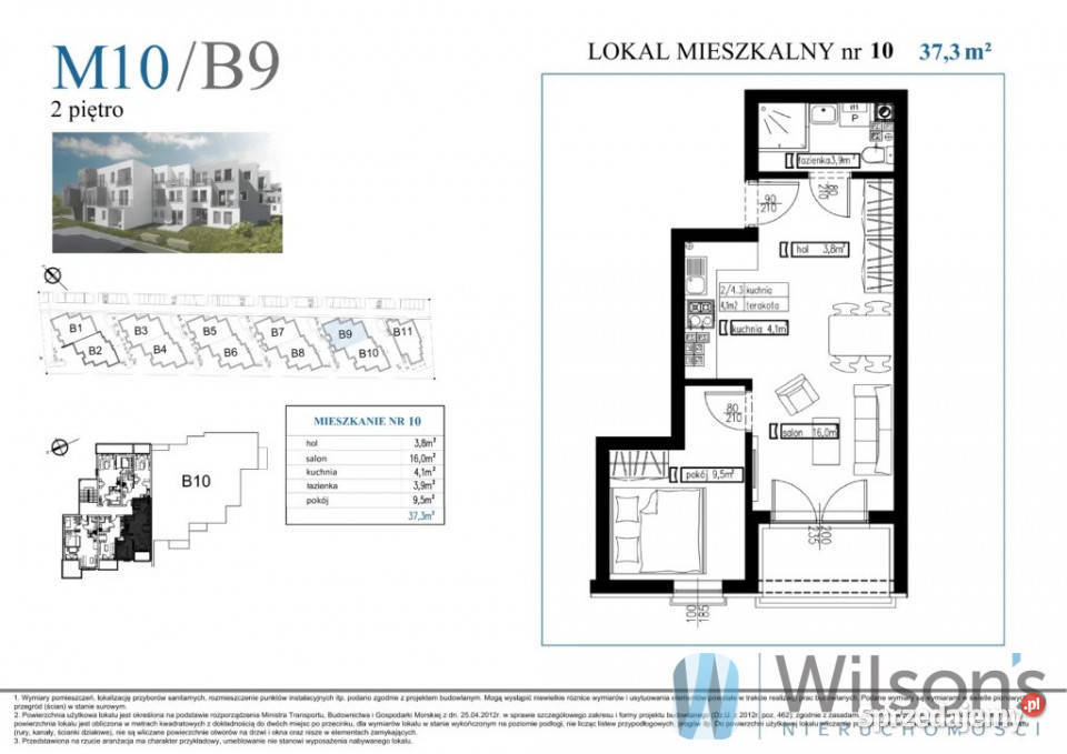 Ogłoszenie mieszkanie Rumia 37m2 2 pok apartamentowiec