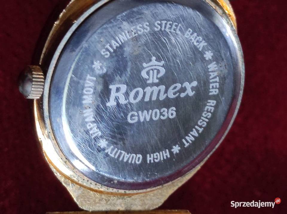 damski vintage zegarek naręczny Romex z kwarcowy Kielce