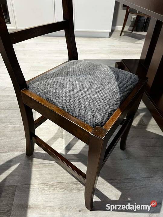 Krzesła włoskie Arca zestaw 4 z 8orzech 48cm Lublin sprzedam