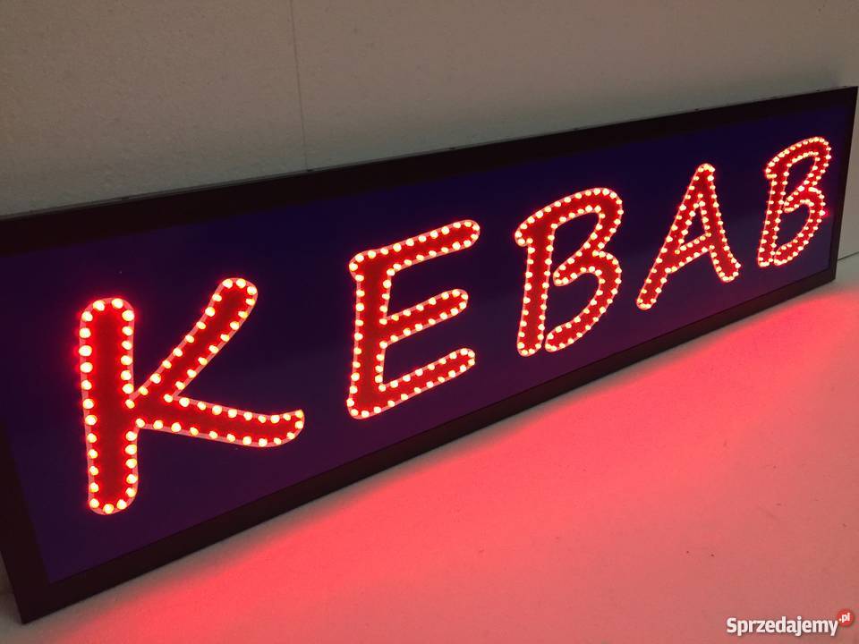 Reklama diodowa KEBAB 120x30 zewnętrzna mazowieckie Pomiechówek
