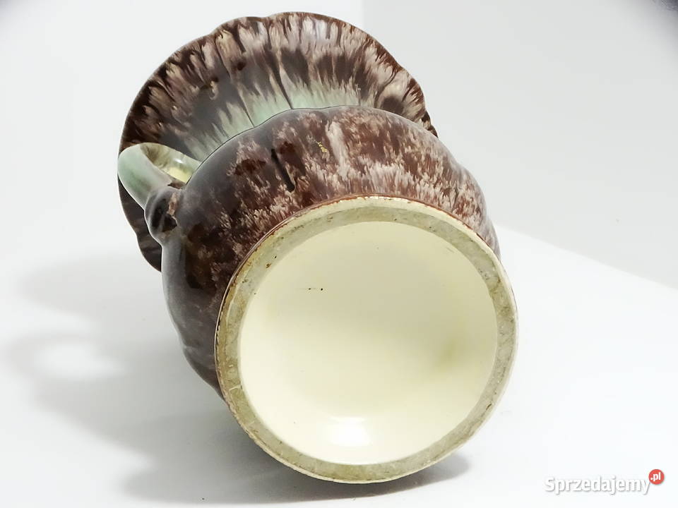 Wazon ceramiczny dekoracyjny ręcznie szkliwiony Biłgoraj