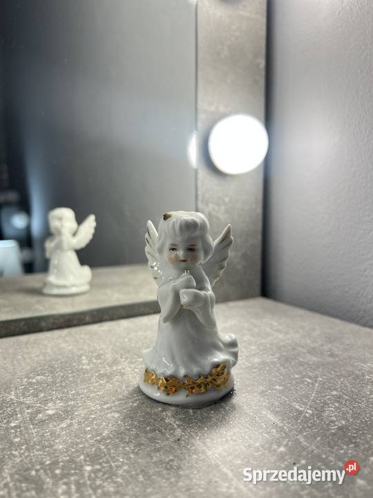 Figura figurka anioł aniołek biały biała podkarpackie Jasło
