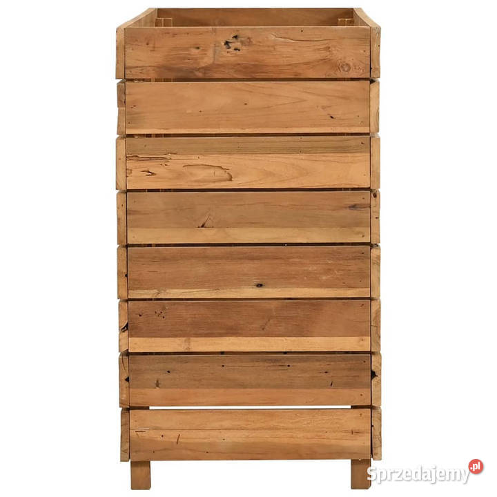Podwyższona donica 100x40x72 drewno tekowe z