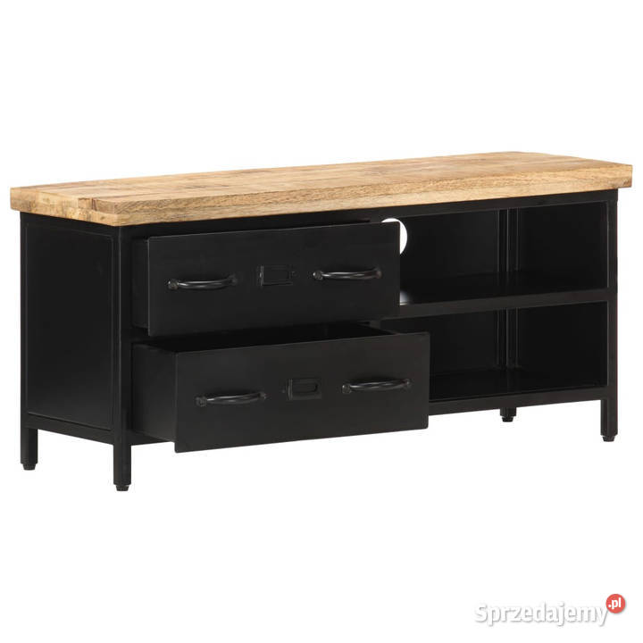 Szafka pod TV 90x30x41 surowe drewno mango mazowieckie Warszawa
