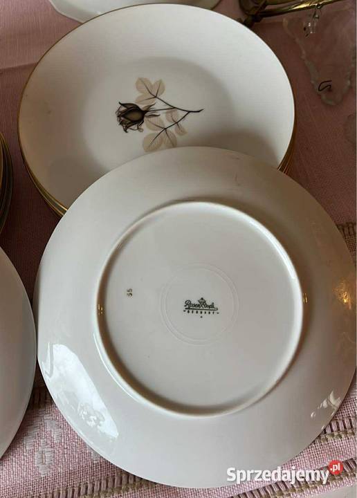 Talerzyk Seria Schattenrose Rosenthal Model Form Porcelana i szkło Porcelana i szkło