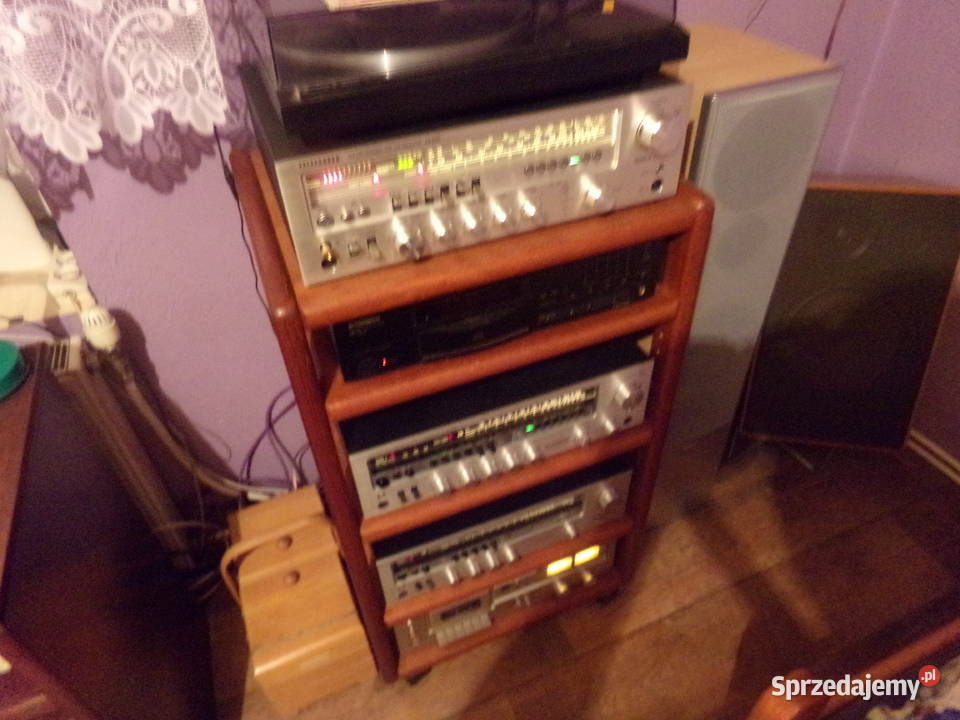Stolikregał audio z regulowanymi półkami z Pozostałe Zakrzewo sprzedam
