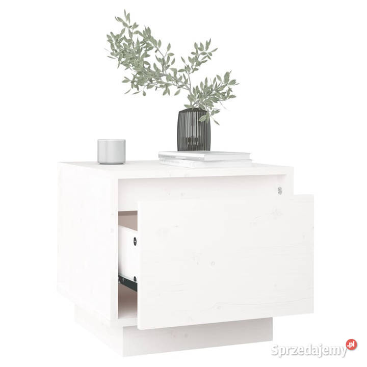 Szafki nocne 2 białe 35x34x32 lite drewno mazowieckie Warszawa sprzedam