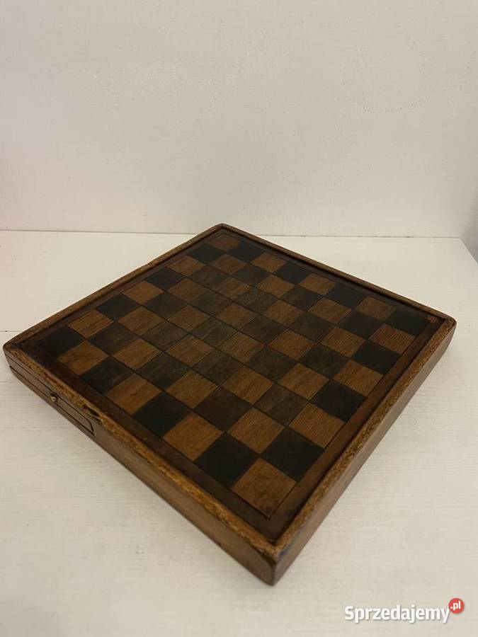 Warcaby stare przedwojenne drewniane