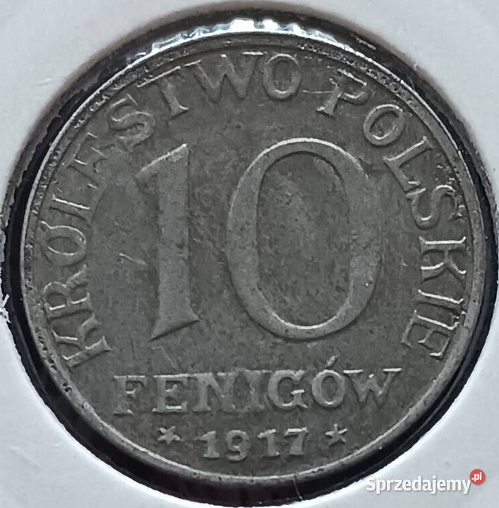 10 Fenigów Królestwo Polskie 1917 r NBO 1 Konin