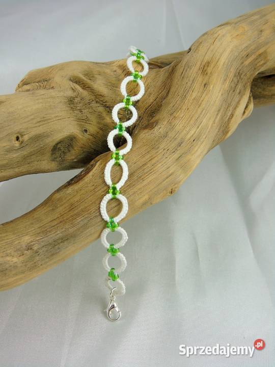 Bransoletka koronkowa Wiśniowa sprzedam