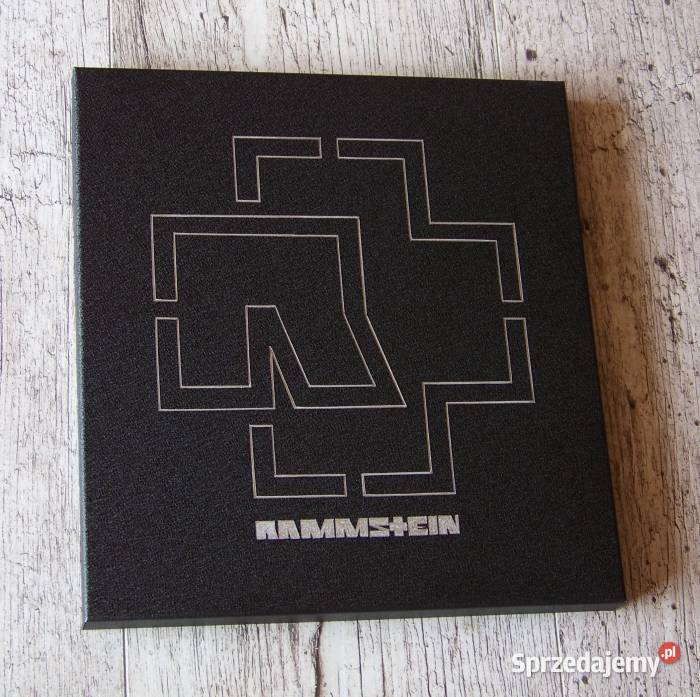 RAMMSTEIN logo ręcznie grawerowane Staloryt
