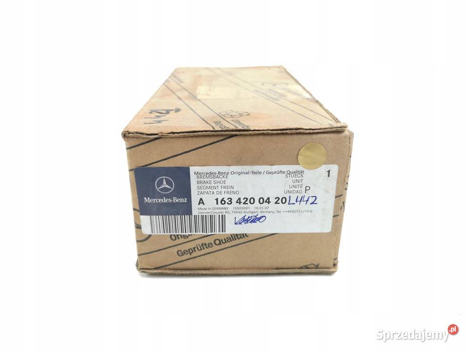 KLOCKI HAMULCOWE TYŁ MERCEDES ML W163 9805 ORI