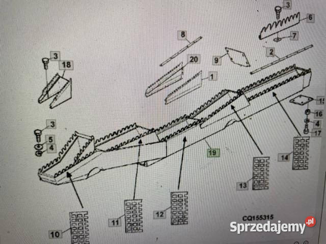 John Deere cts wts sts wytrząsacz klawisz Jastrzębniki