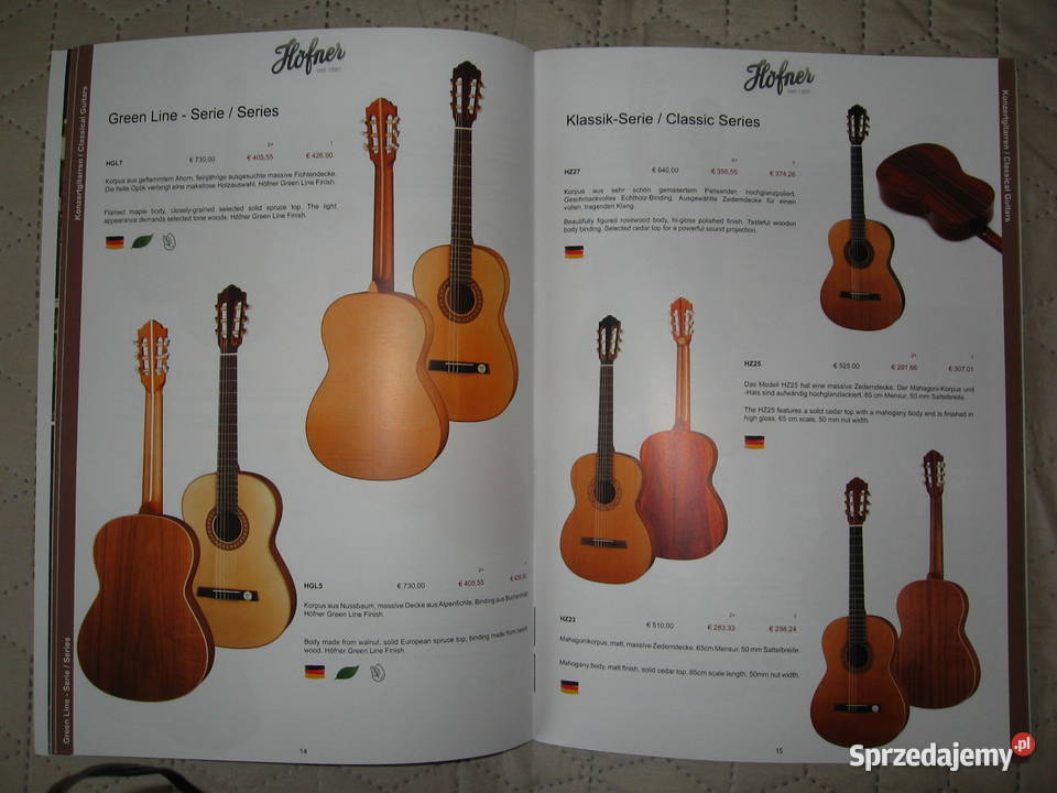 Hofner 2022 Confidental guitar catalog katalog Kępice