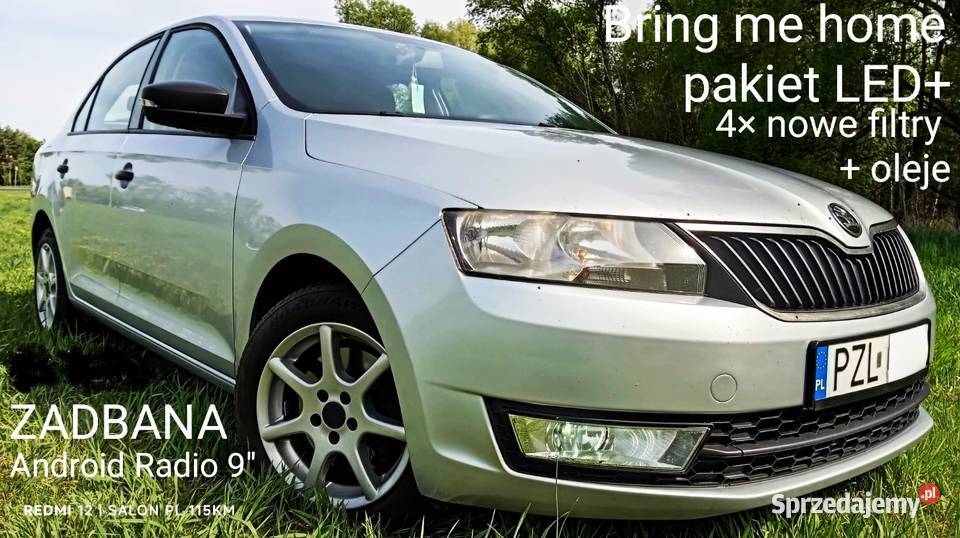 Skoda Rapid LED SALON TDI 115 Android RADIO 9 elektryczne szyby Złotów