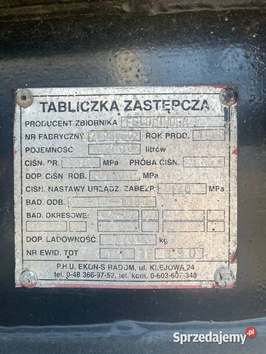 naczepa cementowóz Feldbinder świętokrzyskie