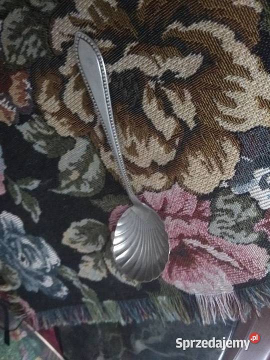 Stara Łyżeczka do cukiernicy zdobiona sygnowana Ruda Śląska sprzedam