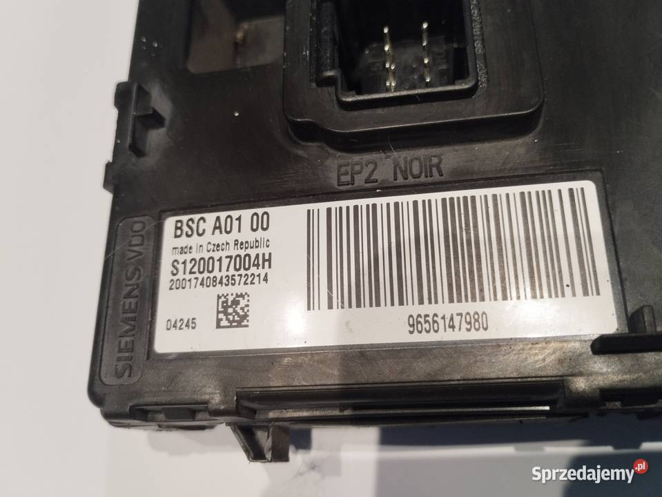 Moduł Peugeot BSC A01 S120017004H 9656147980 osobowe Wyposażenie elektryczne Wałbrzych