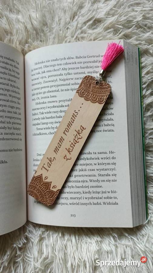 Drewniana Grawerowana Dwustronnie Zakładka do Kraków