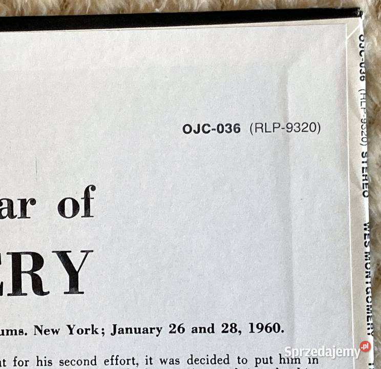 Wes Montgomery The Incredible Jazz Guitar Of Wes płyta winylowa zachodniopomorskie Szczecin sprzedam