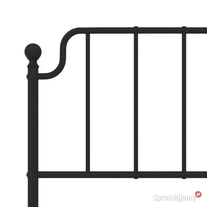 Łóżko Metalowe Czarne Rama Łóżka Ze Stelażem 102cm Ramy i stelaże Warszawa
