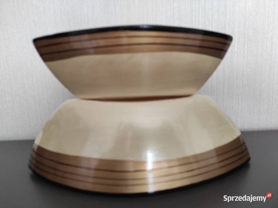Doniczki osłonki ceramiczne PRL 2 Warpechy Stare