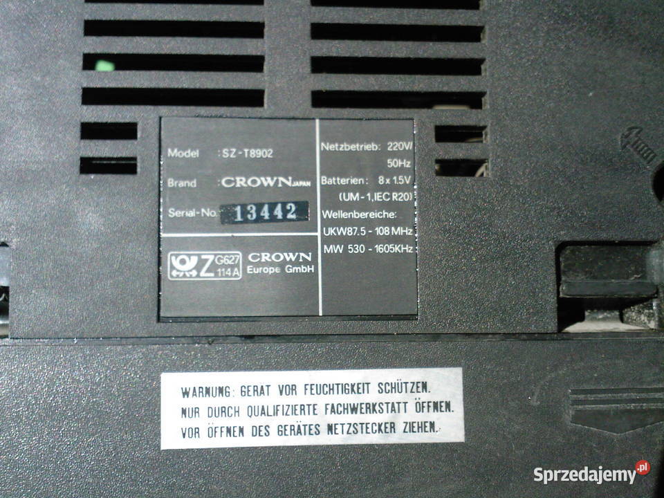 Magnetofon Crown Japan model SZT8902 surround Knurów