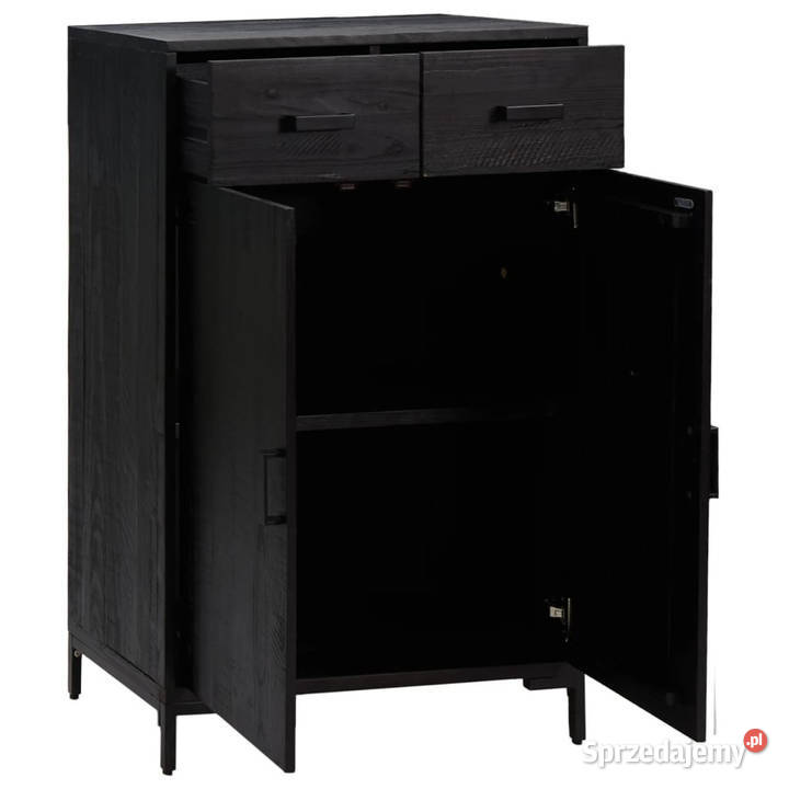 Szafka na buty czarna 75x40x110 drewno sosnowe Warszawa