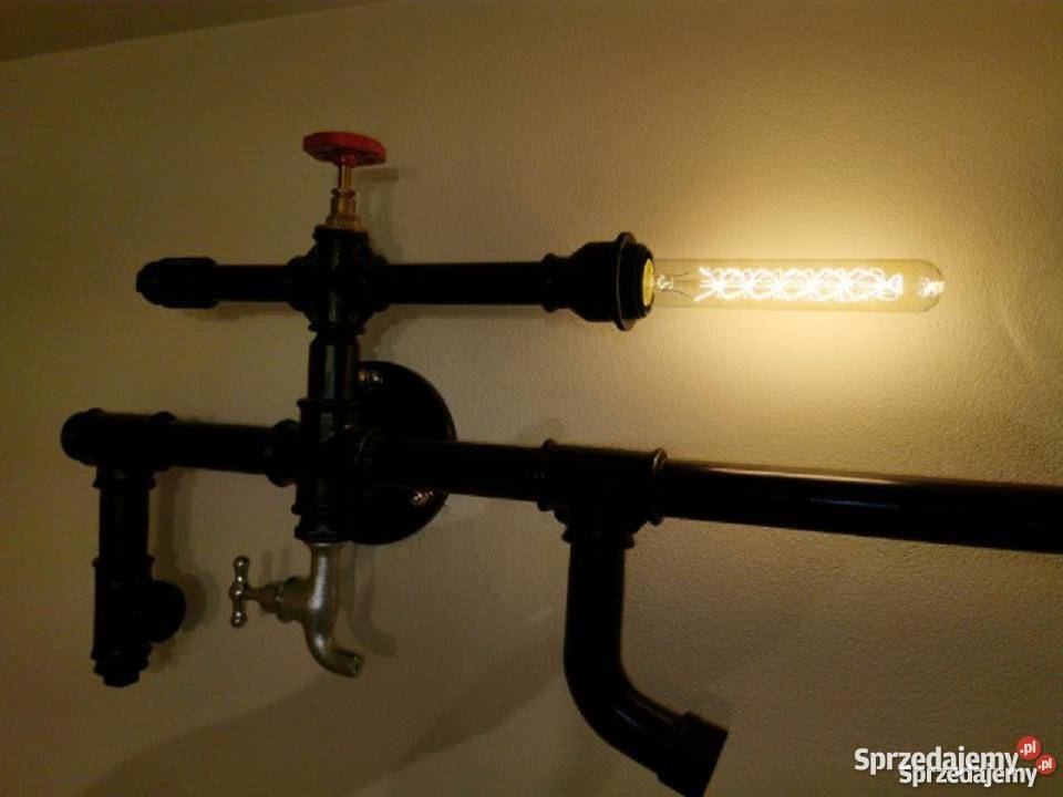 Lampa w stylu industrialny kinkiet ścienny Dekoracje i ozdoby Pszczyna