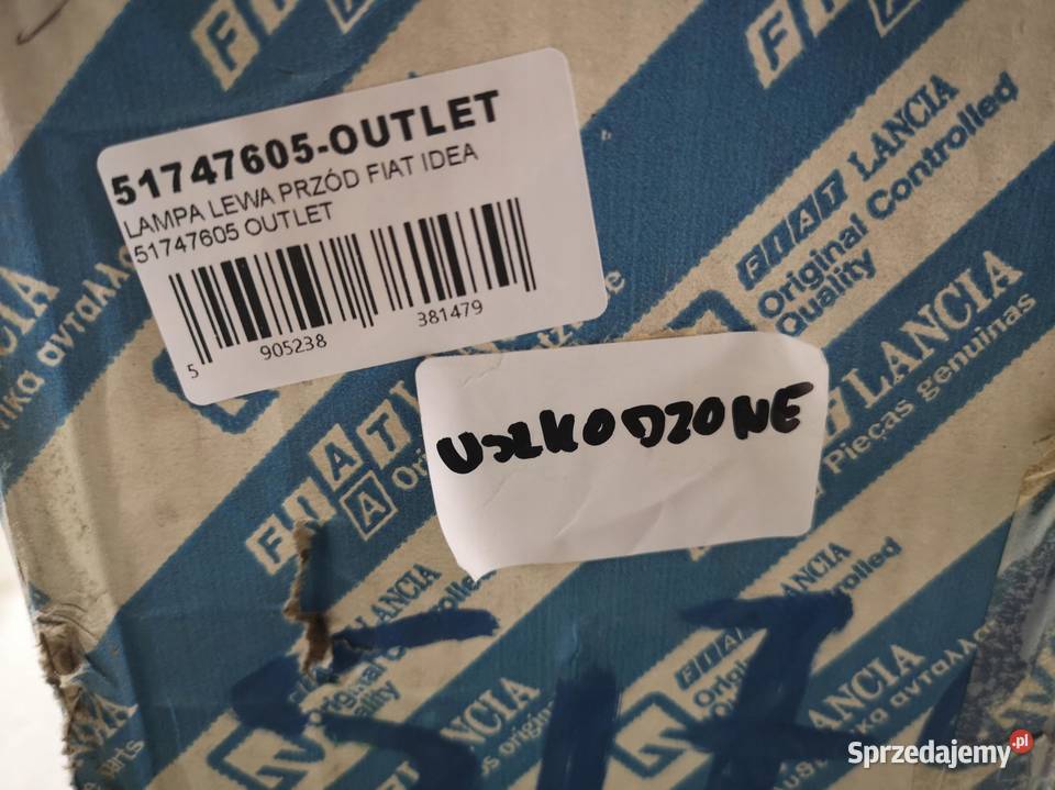 LAMPA LEWY PRZÓD FIAT IDEA MULTIPLA 2010 lubelskie sprzedam