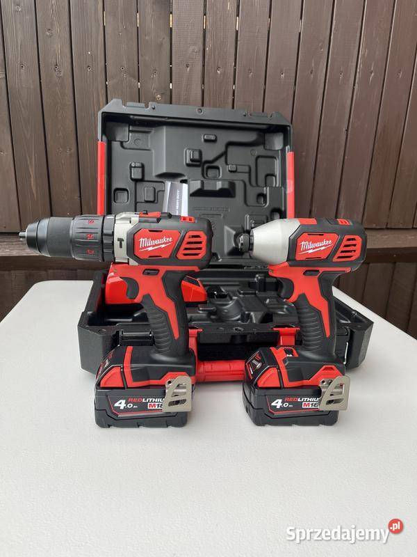 Milwaukee M18 4ah x2 wiertarko wkrętarka klucz