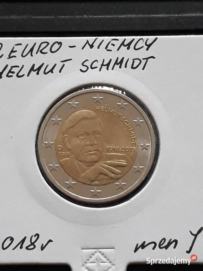 2 Euro Niemcy Helmut Schmidt 2018 r men J Konin