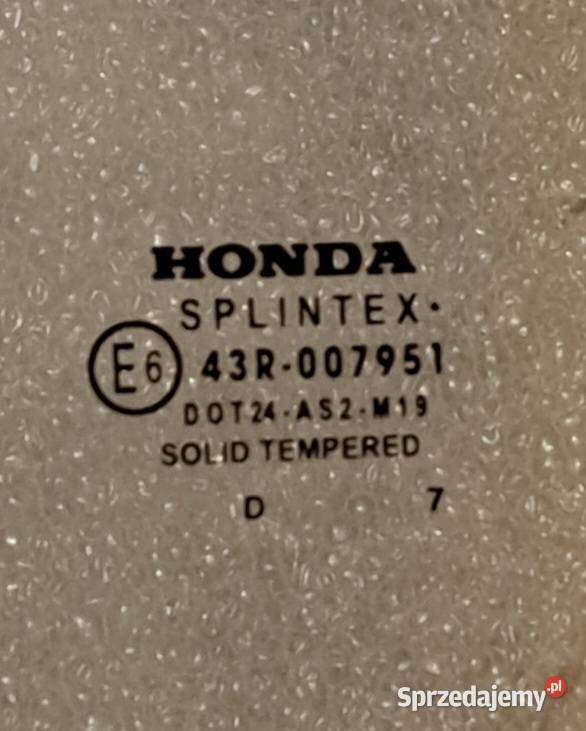 Szyba lewy przód Honda Civic VIII UFO 2007 osobowe zachodniopomorskie Szczecin