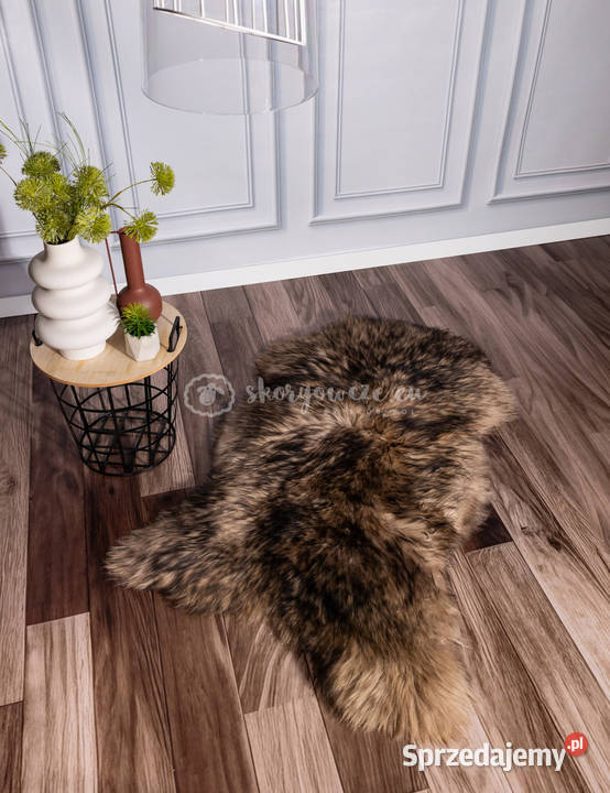 Naturalna Skóra owcza farbowana beżowy muflon Szaflary