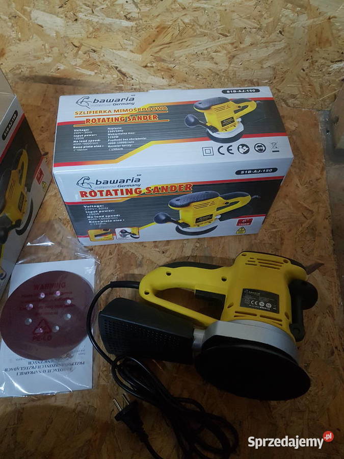 Szlifierka mimośrodowa Bawaria 1250W tarcza 150 Głogowa