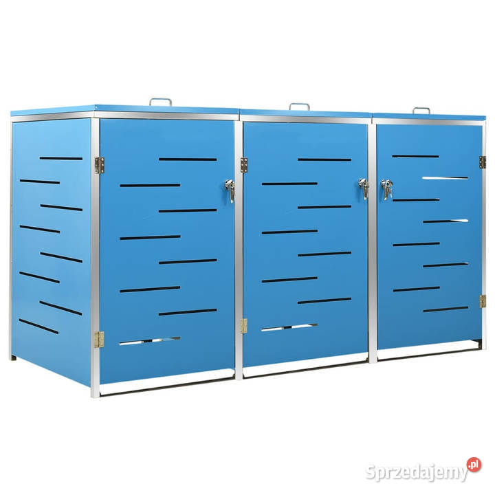 Osłona na 3 kosze na śmieci 207x775x1125 stal Warszawa
