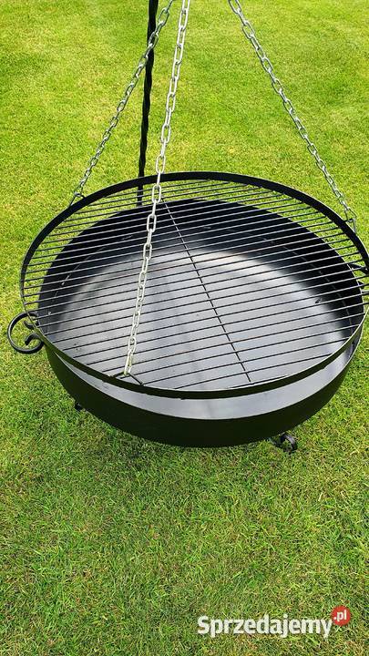 Grill ogrodowy trojnóg 190 ruszt 60 palenisko 60 Piaseczno