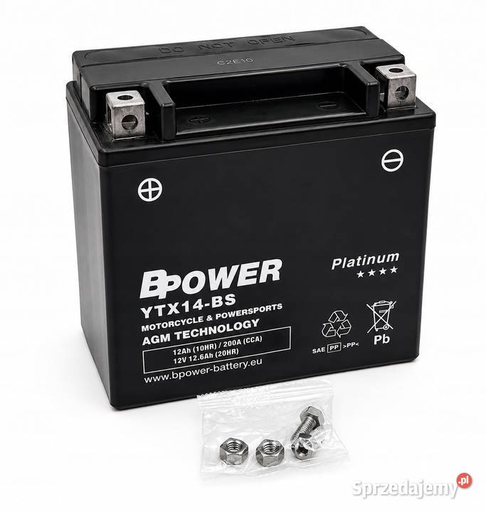 Akumulator BPOWER PLATINUM YTX14BS 12Ah 200A dolnośląskie
