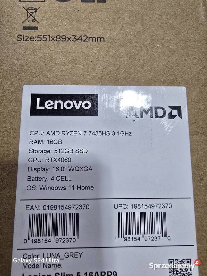 lenovo legion slim5 rtx 4060 ryzen7 pierwszy AMD Turion X2 Chełm Śląski