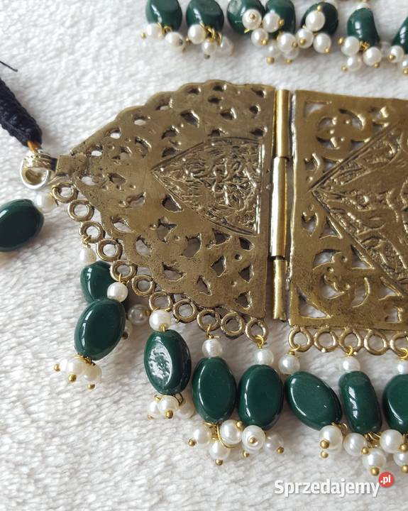 Komplet biżuteri indyjskiej naszyjnik chocker Zestawy biżuterii Zestawy biżuterii